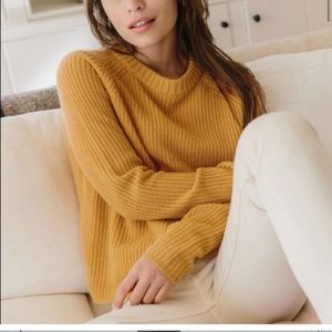 Jenni Kayne fisherman cashmere sweater size S